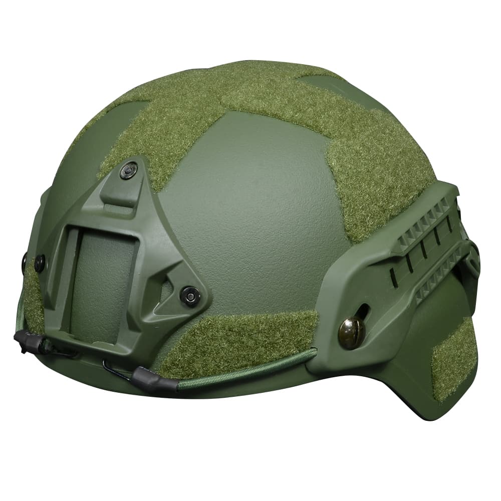 ヘルメット MICH2000タイプ 樹脂製 レールマウント NVGマウントベース付き [ グリーン ] プラスチックヘルメット 樹脂製ヘルメット ミリタリーヘルメット 戦闘用ヘルメット コンバットヘルメット PASGT ACH LWH ECH FAST