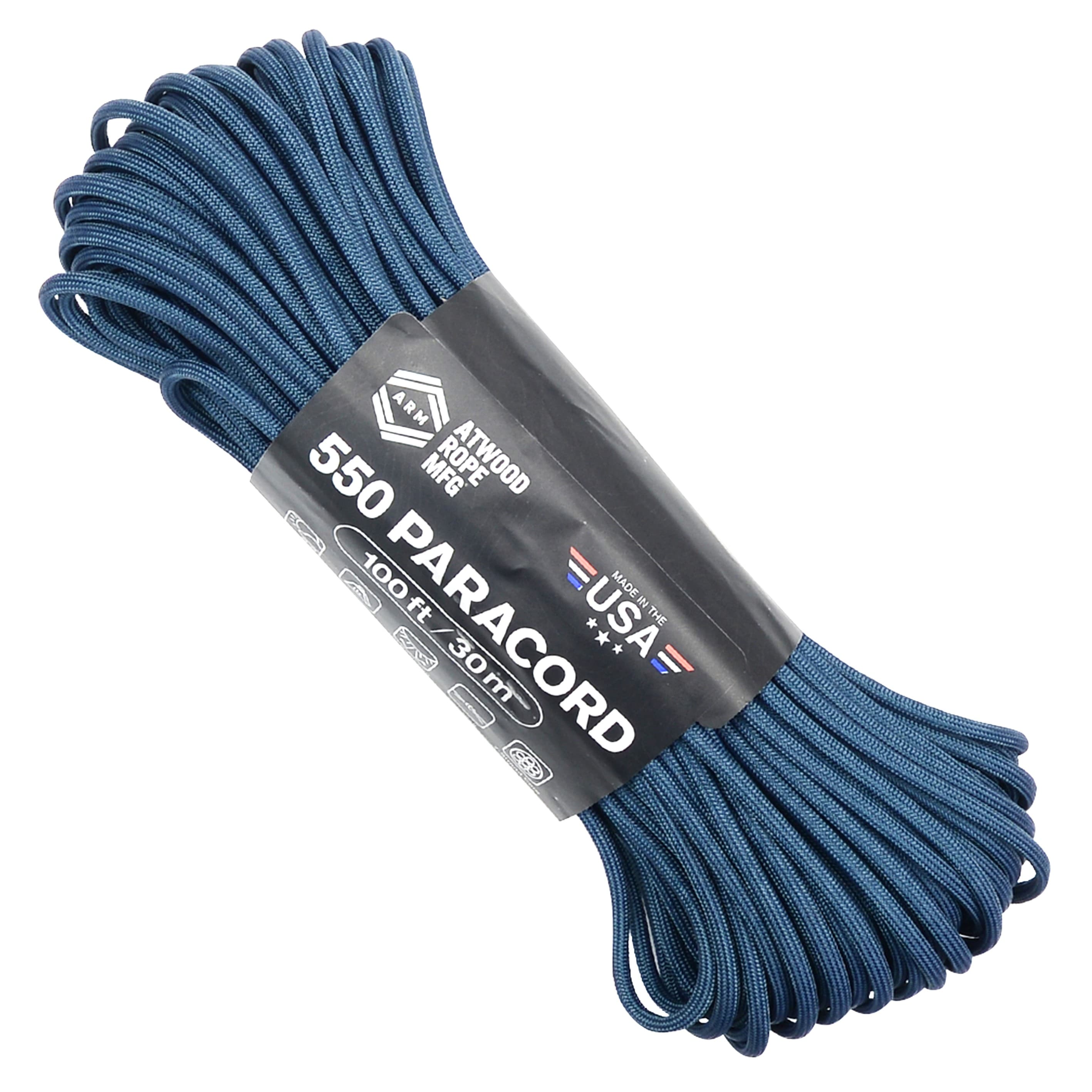 ATWOOD ROPE 550パラコード タイプ3 30m スペースブルー パラシュートコード 550コード ナイロンコード 紐 ひも パラコード ミリタリーコード タクティカルコード サバイバルコード ミリタリーロープ タクティカルロープ サバイバルロープ ナイロンロープ