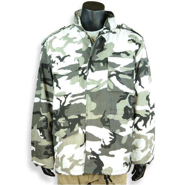 Rothco ミリタリージャケット M-65 [ シティカモ / Mサイズ ] フィールドジャケット アーミージャケット メンズ 上着 M-65ジャケット M65ジャケット M-65フィールドジャケット M65フィールドジャケット 軍用ジャケット タクティカルジャケット 軍用 ジャケット ジャンパー