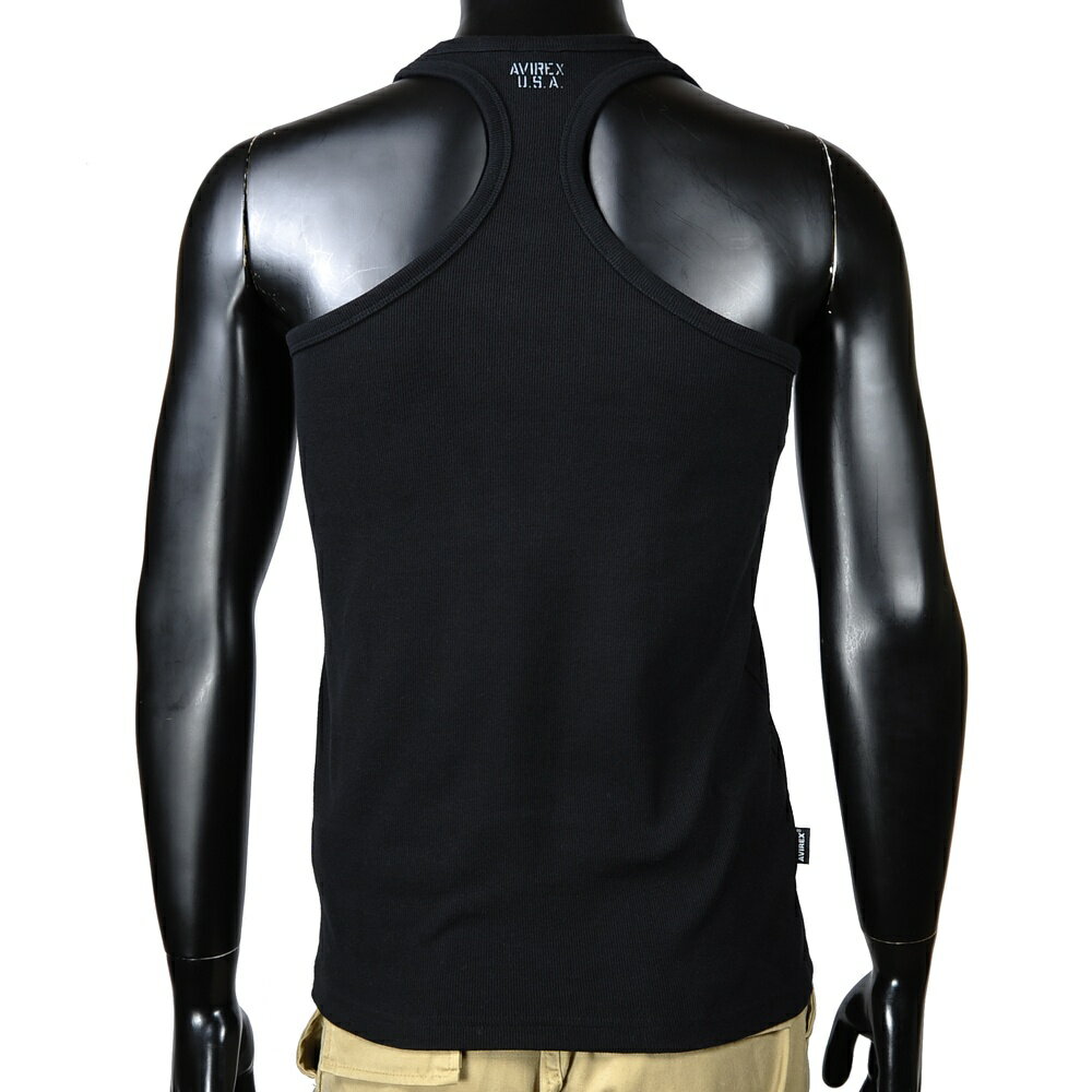 AVIREX タンクトップ 無地 デイリー バッククロス [ ブラック / Mサイズ ] アヴィレックス アビレックス 6143503 インナー シャツ ランニングシャツ 袖なし スリーブレス
