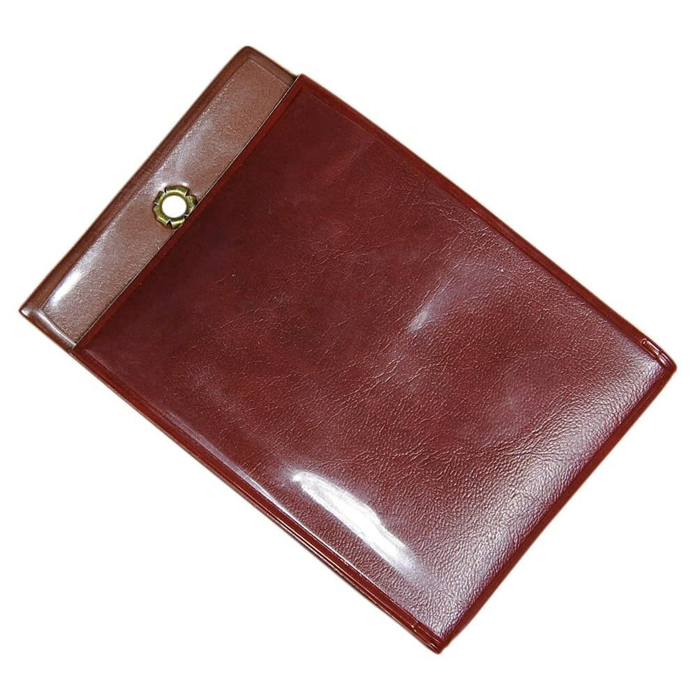 ドイツ軍放出品 カードケース 3ポケット 折りたたみ式 ストラップホール付き [ ブラウン ] 東ドイツ軍 ..