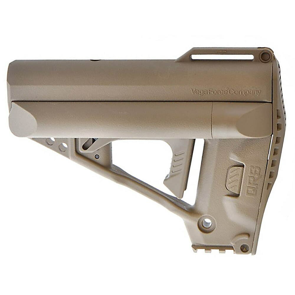 VFC バットストック M4/VR16対応 スライド式 バッテリー収納付き VF9-STK-QRS タン プラスチック 強化樹脂製 ライフルストック 銃床