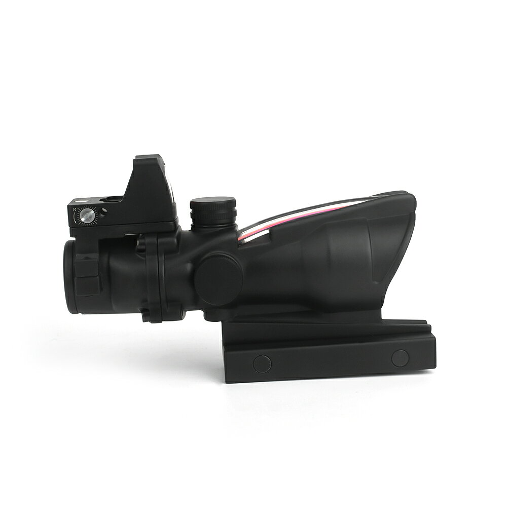 ミリタリーショップ レプマートのAIM-O スコープ ACOG 4X32C Red Dot 集光ファイバー 4倍率 RMRドットサイト付き AO1003 [ ブラック ] エーシーオージー エイコグ 高度戦闘光学照準器 M150CP Advanced Combat Optical Gunsight トリジコン社製照準器 ドットスコープ レッドサイト ダットサイト｜アングル2