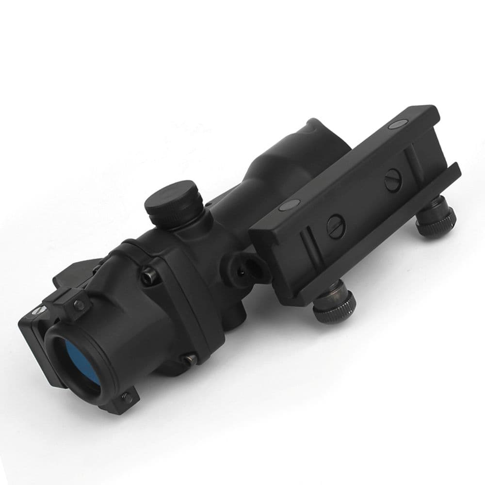 ミリタリーショップ レプマートのAIM-O スコープ ACOG 4X32C Red Dot 集光ファイバー 4倍率 RMRドットサイト付き AO1003 [ ブラック ] エーシーオージー エイコグ 高度戦闘光学照準器 M150CP Advanced Combat Optical Gunsight トリジコン社製照準器 ドットスコープ レッドサイト ダットサイト｜アングル3