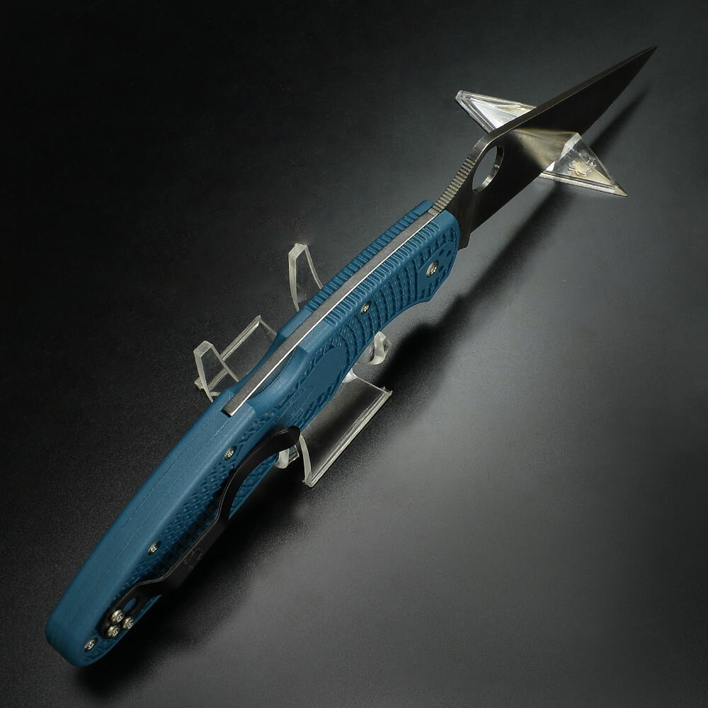 ミリタリーショップ レプマートのSpyderco 折りたたみナイフ ポリス4 ロックバック SC07FP4K390 フォールディングナイフ 折畳ナイフ 折畳みナイフ 折畳式ナイフ 折り畳み式ナイフ 折りたたみ式ナイフ 折込ナイフ 折込みナイフ フォルダー｜アングル3