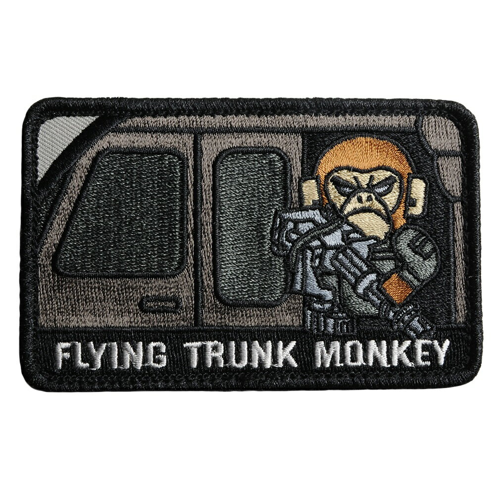 MIL-SPEC MONKEY パッチ Flying Trunk Monkey ベルクロ付き [ SWAT ] MSM ミルスペックモンキー フライングトランクモンキー ミリタリーワッペン ミリタリーパッチ アップリケ TACTICAL TAILOR タクティカルテイラー スリーブバッジ