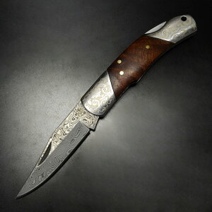 BOKER 折りたたみナイフ デューク ダマスカス 946DAM | ボーカー 折り畳みナイフ フォルダー フォールディングナイフ ホールディングナイフ 折り畳み式ナイフ 折りたたみ式ナイフ