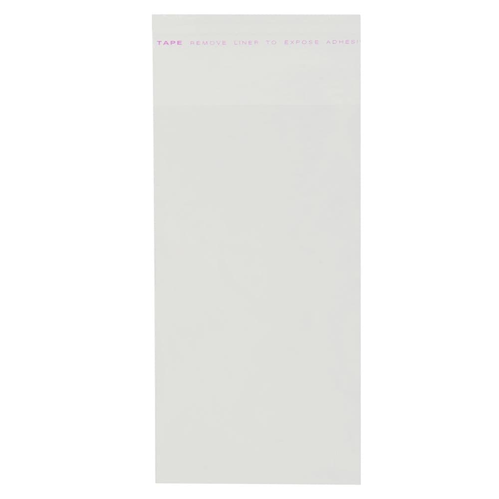 OPP袋 テープ付 100枚入り 幅7cm クリアパック 店舗用品 [ 7×16cm ] 透明 のり留め 業務用 ポリ袋 収納..