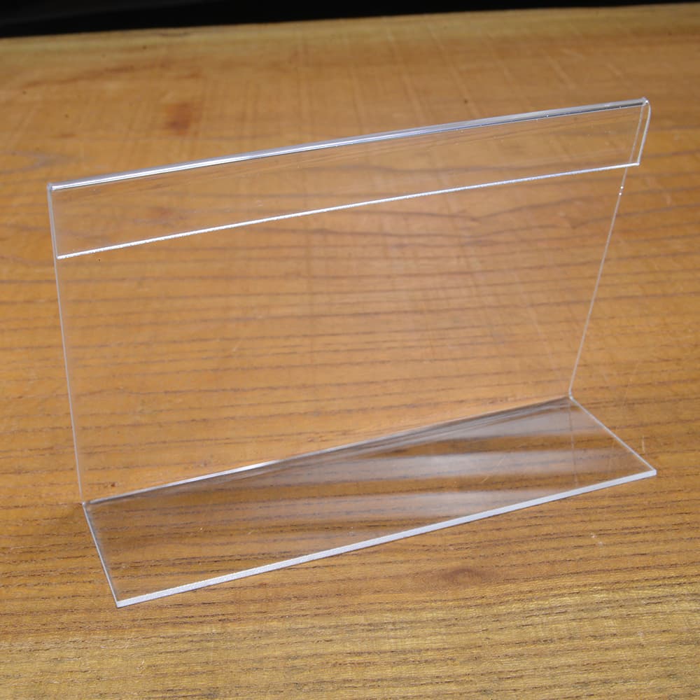 L型カードスタンド テーブルカード アクリル ディスプレイ 店舗用品 [ 80×120mm / ...