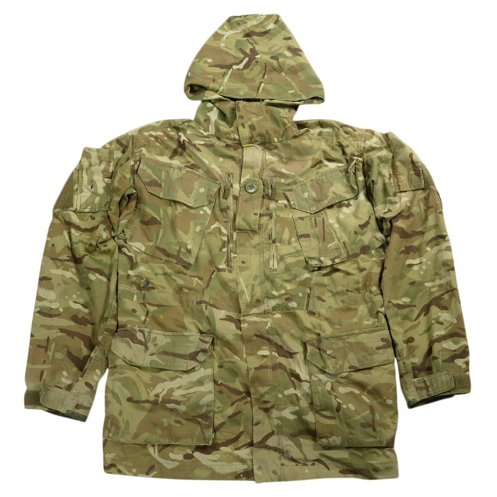 イギリス軍放出品 マウンテンパーカー 裏地メッシュなし MTPカモ 防風 防寒 スモック [ 160/88 / 破損あり ] ジャケット コンバットジャケット 迷彩 British army 英国軍 軍物 軍払い下げ品 ミリタリー アウトドア サバゲー BDUジャケット 戦闘用ジャケット 戦闘服 軍服
