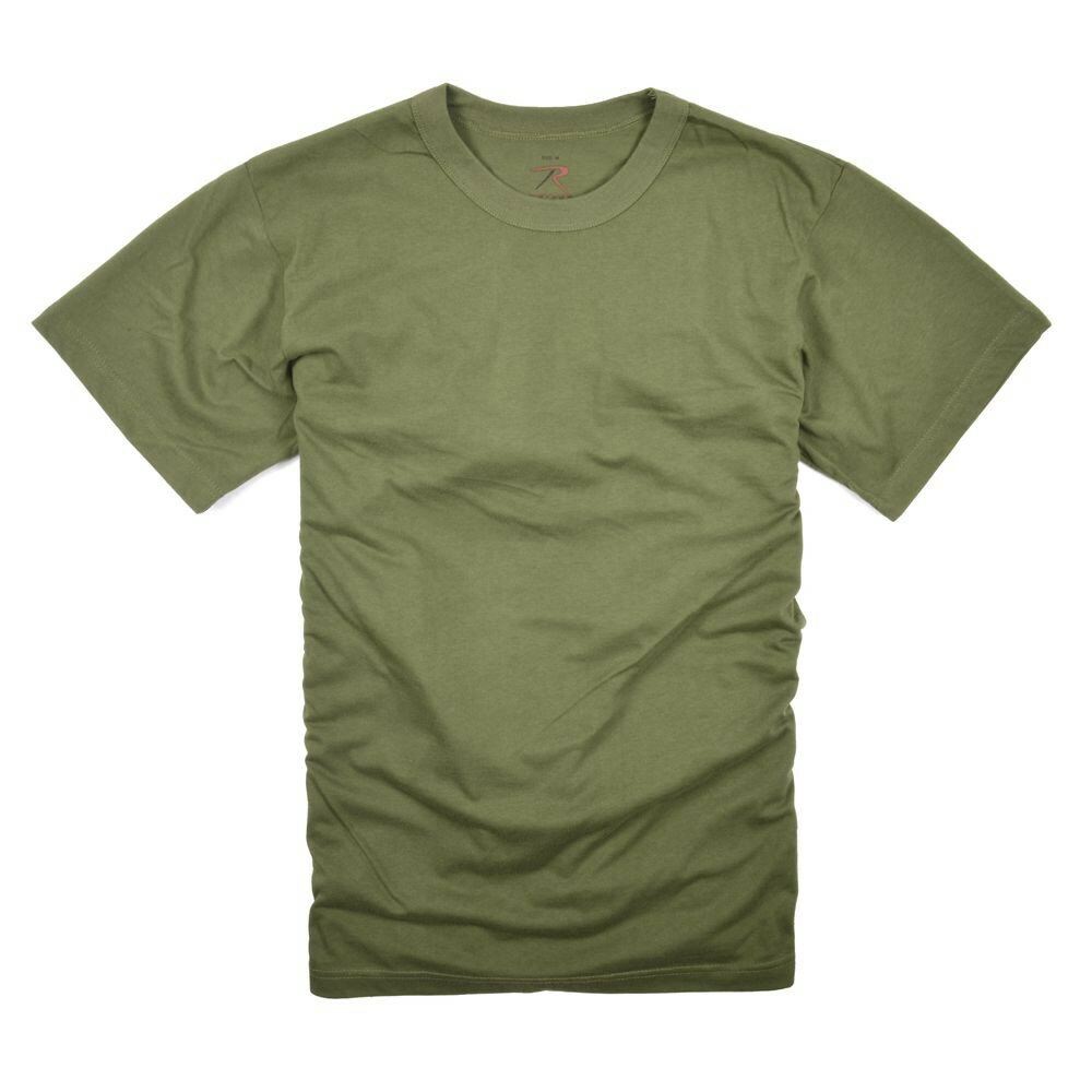 ロスコ Tシャツ 半袖 コットン100% [ オリーブドラブ / XLサイズ ] Rothco メンズTシャツ 半そで プリント デザイン スポーツ ミリタリーTシャツ ミリタリーシャツ 軍服 戦闘服 BDU ACU アーミー コンバット ファティーグ タクティカル アーミーコンバットユニフォーム