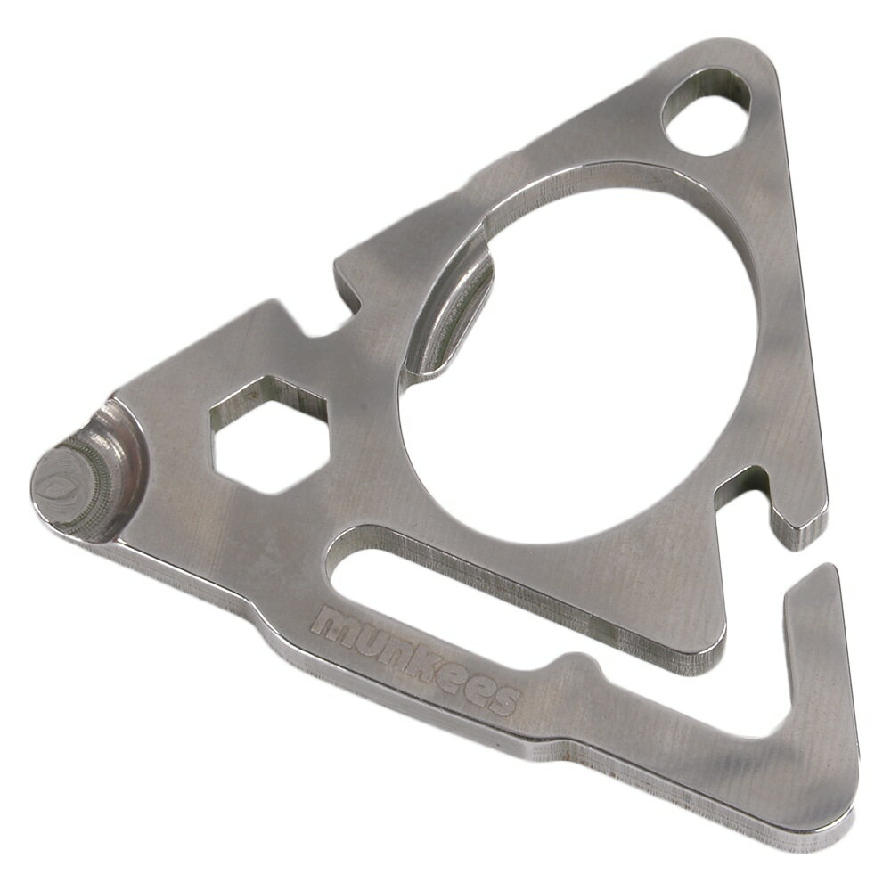 munkees トライアングル マルチツール キーホルダー コンパクトツール ミニツール スイスツール 多機能ツール 栓抜き レンチ ドライバー キーリング 三角 AceCamp エースキャンプ EDC キーホルダーツール EDCツール エブリデイキャリー通販格安セール情報 楽天 通販