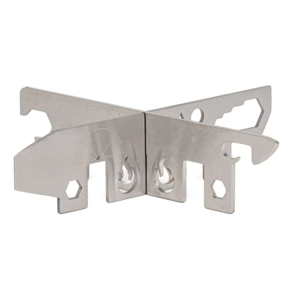 PATHFINDER ストーブスタンド マルチツール 多機能 ステンレス製 2ピース PFSSMT-103 コンロ バーベキューコンロ BBQコンロ 焜炉 クックトップ 焼肉コンロ EDC ミニツール キーホルダーツール EDCツール エブリデイキャリー パスファインダー