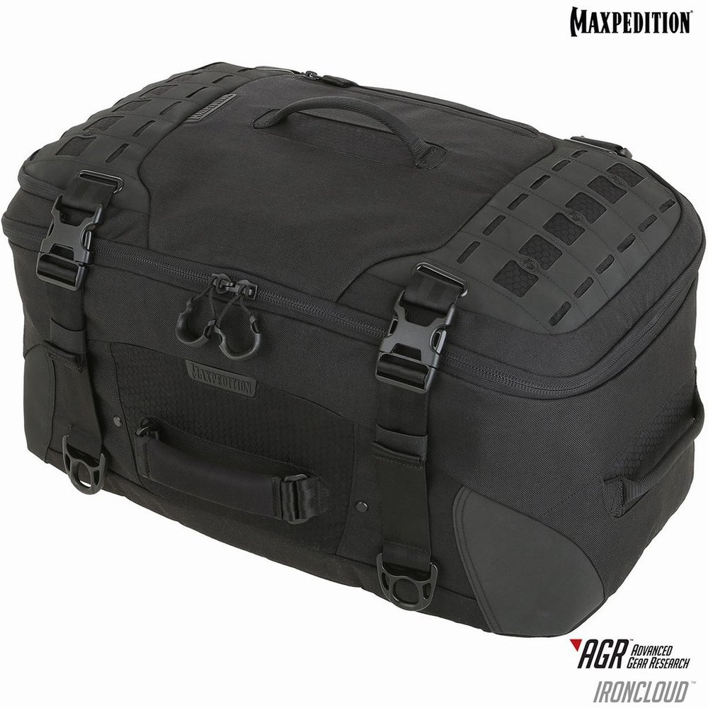 MAXPEDITION 旅行バッグ IRONCLOUD アドベンチャー トラベルバッグ RSM [ ブラック / 48L ] マックスペディション キャリーケース キャリング ボストンバッグ 旅行かばん ダッフルバック ミリタリー かばん カジュアルバッグ カバン 鞄 帆布 キャリーバッグ スーツケース
