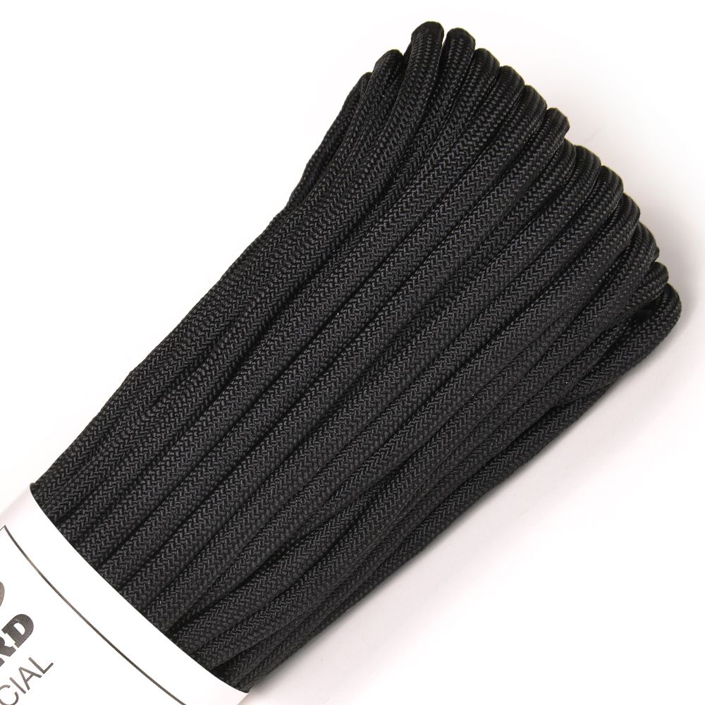 ROTHCO パラコード タイプ3 ブラック [ 1m ] ロスコ 550パラコード パラシュートコード ロープ 綱 靴紐 靴ひも シューレース 550コード ナイロンコード 紐 ひも ミリタリーコード タクティカルコード サバイバルコード ミリタリーロープ タクティカルロープ - Image 2