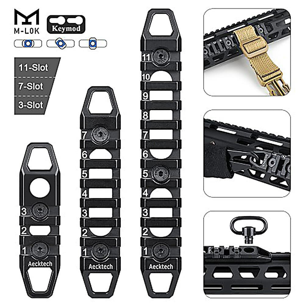 MGPCQB レールセクション アルミ製 M-LOK/KeyMod 両対応 [ 11スロット ] マルチマウントレール マルチマウントスライドレール マルチレール 20mmレール マルチマウントレイル マルチマウントスライドレイル ピカティニーレール ピカティニーレイル 拡張用 カスタマイズ