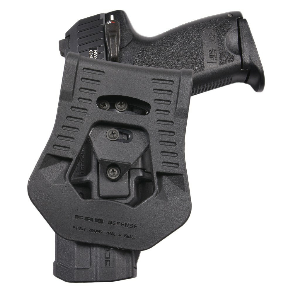 FAB Defense SCORPUS M1ホルスター H&K USP用 LV2 FABディフェンス 実物 ヒップホルスター FABDEFENSE CQCホルスター CQBホルスター 近接格闘 拳銃嚢 ベルトホルスター LV2以上 レベル2以上 CQC CQB 奪われにくい プラスチック 樹脂製 腰用ホルスター ガンホルスター