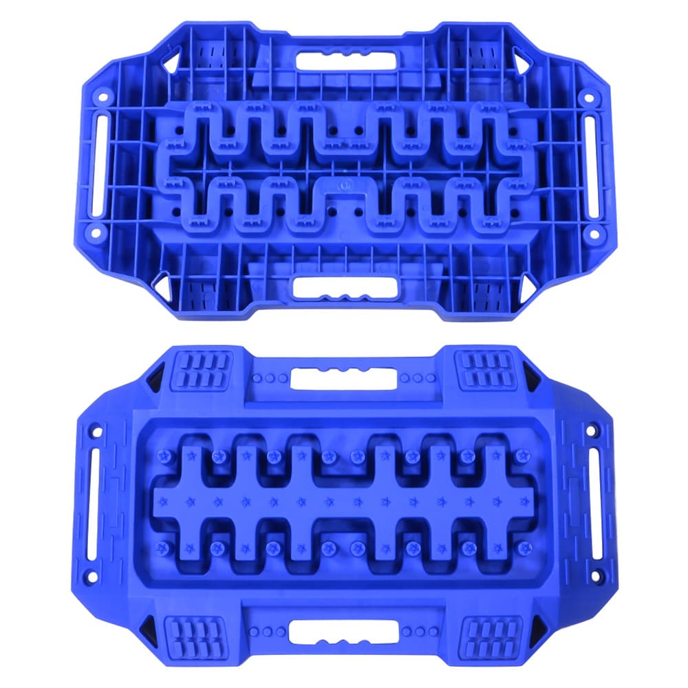 スタックリカバリーラダー 自動車用 スノーヘルパー 2枚セット [ ブルー ] オフロード 雪 砂 泥 悪路走行 滑り止め リカバリートラクション カー用品 メンテナンス 緊急 応急 車用 車用品 カーグッズ 車グッズ カーアクセサリー 趣味 余暇