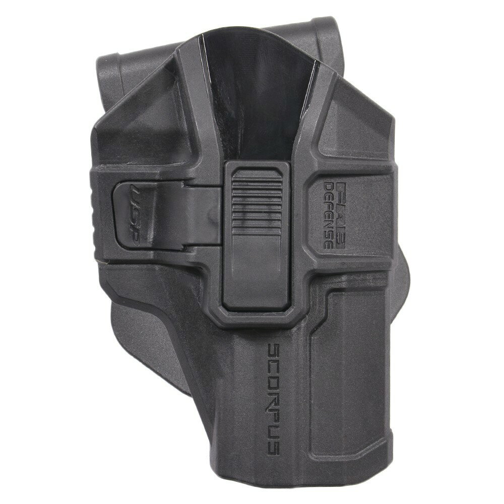 FAB Defense SCORPUS M1ホルスター H&K USP用 LV2 FABディフェンス 実物 ヒップホルスター FABDEFENSE CQCホルスター CQBホルスター 近接格闘 拳銃嚢 ベルトホルスター LV2以上 レベル2以上 CQC CQB 奪われにくい プラスチック 樹脂製 腰用ホルスター ガンホルスター