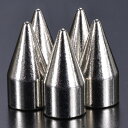 コーンスパイク スタッズ H14mm×φ7mm ニッケルメッキ | ベルト 革細工 レザークラフト材料 メンズベルト自作 ハンドメイド リベット スネールヘッド...