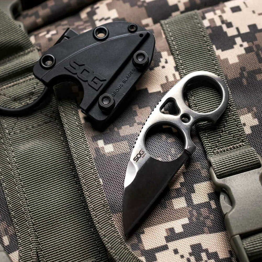 SOG アウトドアナイフ Snarl フィクスドブレード JB01K-CP キャンプナイフ 渓流ナ...