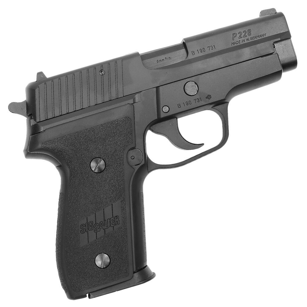 ミリタリーショップ レプマートのTANAKA WORKS 発火式モデルガン SIG P228 Evolution 2 オールヘビーウェイト タナカ タナカワークス シグ 模造銃 オートピストル 自動拳銃 ガス銃 自動式拳銃 オートマチックピストル 遊戯銃 オートマチックモデルガン オートピストルレプリカ 模造拳銃 模造ピストル｜アングル2