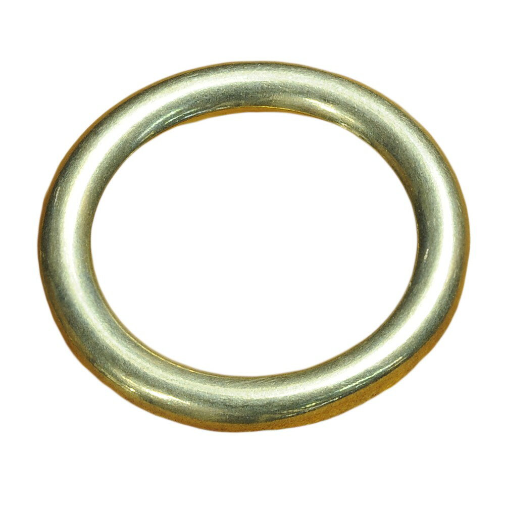 丸カン クラフトパーツ 真鍮 切れ目なし 小サイズ [ 27mm ] 連続丸カン リング レザークラフト 資材 クラフト素材 メタルパーツ 丸環 まるかん マルカン レザークラフト資材 レザークラフト材料 ラウンドカン Oリング オーリング O環 Oカン 円形 O型 カン 輪 つなぎ