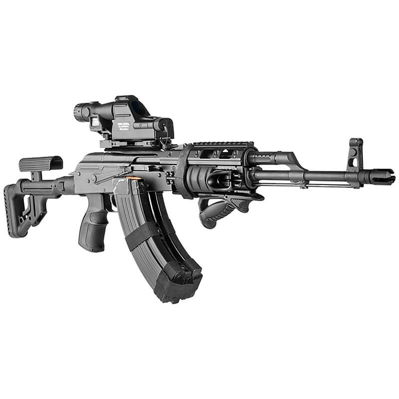 ミリタリーショップ レプマートのFAB Defense アングルフォアグリップ PTK ピカティニーレール用 [ ブラック ] カスタムパーツ カスタムグリップ ライフルグリップ 自動小銃グリップ 銃把 握把 フロントグリップ バーティカルグリップ ハンドグリップ AFG 前方グリップ 前部グリップ 前方握り 前握り｜アングル2