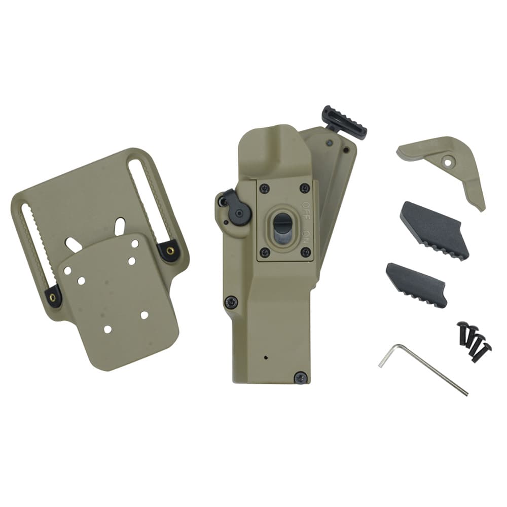 SOTAC ホルスター 二重ロック構造 XH15、XH30対応 [ デザート ] ヒップホルスター CQCホルスター CQBホルスター 近接格闘 拳銃嚢 ベルトホルスター MASTERFIRE Rapid Deployホルスター タクティカルホルスター XH15/XH35対応 二重ロック エアソフトガンアクセサリー