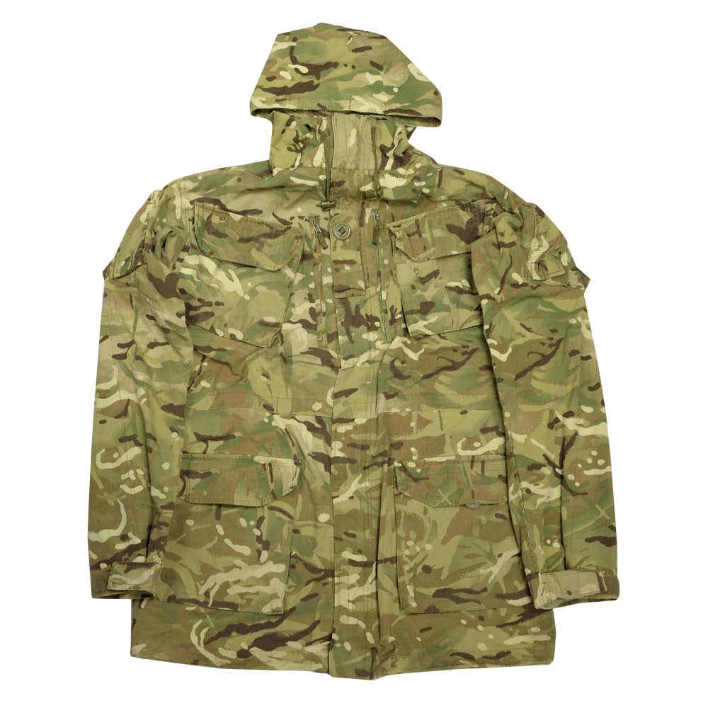 イギリス軍放出品 マウンテンパーカー 裏地メッシュあり 国旗パッチ付き MTPカモ 防風 防寒 スモック [ 180/96 / 破損あり ] ジャケット コンバットジャケット 迷彩 British army 英国軍 軍物 軍払い下げ品 ミリタリー アウトドア サバゲー BDUジャケット 戦闘用ジャケット
