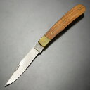 ハンドメイド 折りたたみナイフ 木製ハンドル クリップポイント フォールディングナイフ 折り畳みナイフ 折り畳み式ナイフ 折りたたみ式ナイフ フォルダー