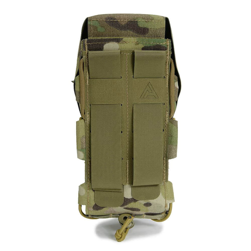 ミリタリーショップ レプマートのDIRECT ACTION ライフルマガジンポーチ TACリロード・ポーチ M4/AR15 フラップ付 2本収納 PO-ARTC-CD5 [ マルチカム ] ダイレクトアクション マガジンポーチ サバゲー サバゲー装備 MOLLE モール メンズ サバゲーポーチ ライフルマガジンケース ライフルマグポーチ｜アングル3
