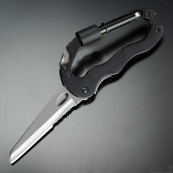 折りたたみナイフ カラビナ型 半波刃 ステンレス ミニツールナイフ マルチツール 万能ツール 万能ナイフ 十徳ナイフ通販格安セール情報 楽天 通販