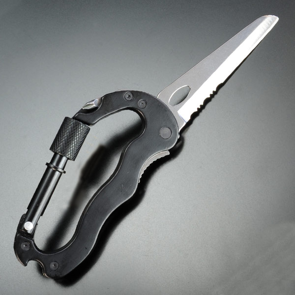 折りたたみナイフ カラビナ型 半波刃 ステンレス ミニツールナイフ マルチツール 万能ツール 万能ナイフ 十徳ナイフ通販格安セール情報 楽天 通販