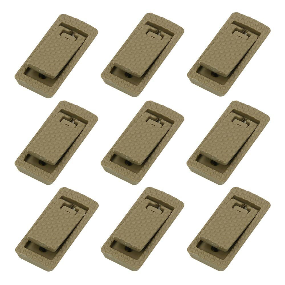 FAB DEFENSE レールカバー Slim Locking Rail Cover 9個入り M-LOKハンドガード用 MALC-1 [ フラットダークアース ] ファブディフェンス エムロック スリムロッキング レイルカバー ガンパーツ カスタムパーツ レールガード レールプロテクター レイルプロテクター