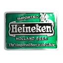ベルトバックル Heineken ハイネケン 6.5×9.5 亜鉛合金製 ベルト用バックル ビール お酒 バー 交換用バックル 交換用ベルトバックル メンズ フ...