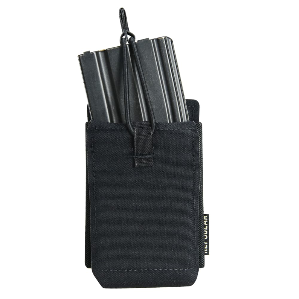 ミリタリーショップ レプマートのREPSGEAR ライフルマガジンポーチ SRMP M4/AR15 PTP022 [ ブラック ] マグポーチ ライフルマグポーチ サバゲーポーチ レプズギア インサート付き シングルマガジンポーチ シングルマグ ライフルマガジンケース ライフルマグケース｜アングル2