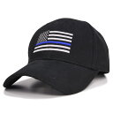 Rothco キャップ U.S. Flag Low Profile Cap シンブルーライン 星条旗 [ ブラック ] ロスコ アメリカ エンブレム 帽子 野球帽 タクティカル サバイバル アウトドア ミリタリー ベースボールキャップ ミリタリーキャップ メンズ 通販 販売 軍用帽