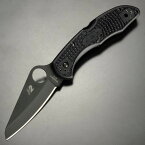 Spyderco ソルト2 折りたたみナイフ オールブラック 直刃 スパイダルコ 折り畳みナイフ フォルダー フォールディングナイフ ホールディングナイフ ロックバック式 通販 販売 折り畳み式ナイフ 折りたたみ式ナイフ