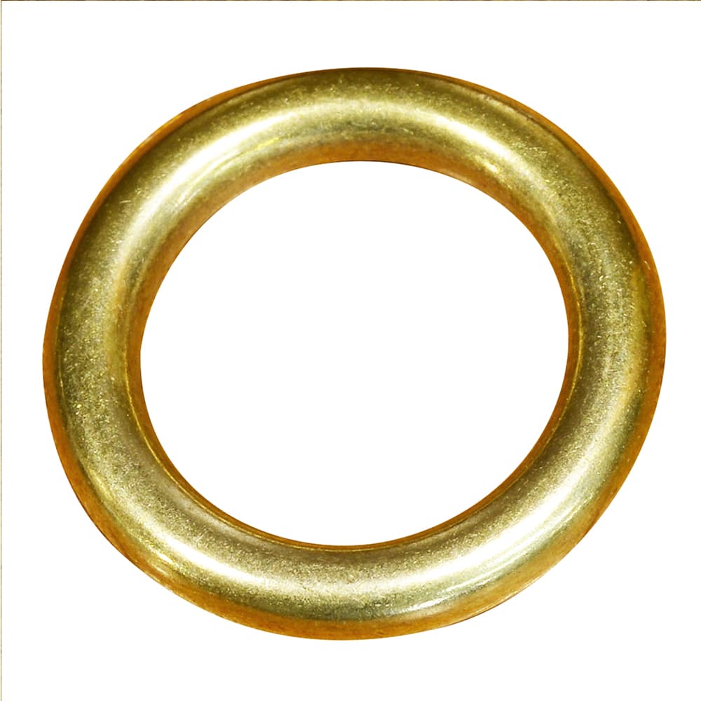 丸カン クラフトパーツ 真鍮 切れ目なし 小サイズ [ 19mm ] 連続丸カン リング レザークラフト 資材 クラフト素材 メタルパーツ 丸環 まるかん マルカン レザークラフト資材 レザークラフト材料 ラウンドカン Oリング オーリング O環 Oカン 円形 O型 カン 輪 つなぎ