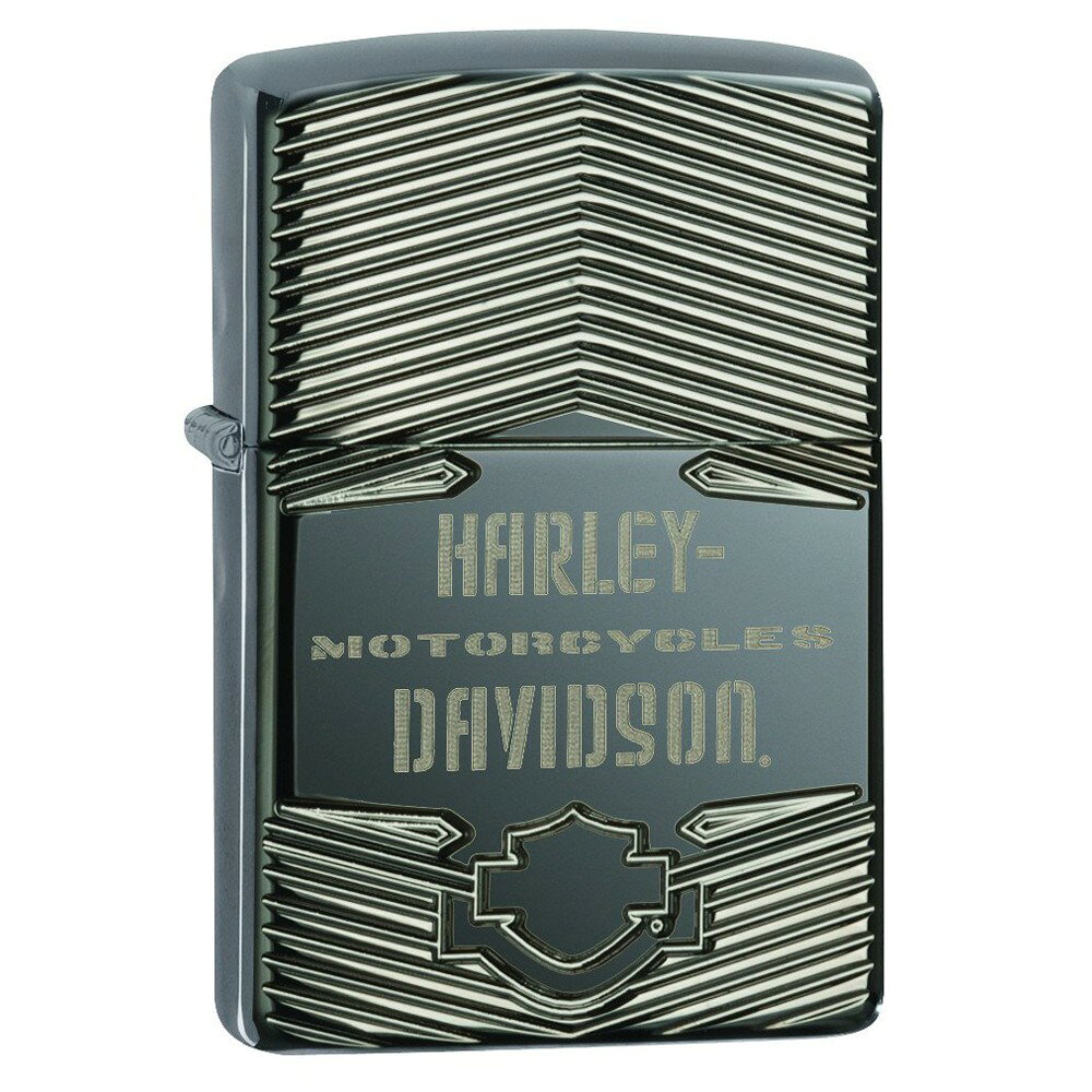 ZIPPO ハーレーダビッドソン 29165 ブラックアイス ジッポー オイルライター armor ハーレーダビットソン Harley Davidson ハーレー バイク モーターサイクル バイカーファッション コラボレーション コラボデザイン ジッポライター ジッポーライター メタルライター