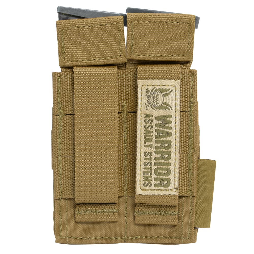 Warrior Assault Systems ピストルマガジンポーチ DA ダブル 9mm拳銃 W-EO-DPDA-9 [ コヨーテタン ] ウォーリアーアサルトシステムズ マグポーチ ピストルマグポーチ サバゲー ピストルマガジンケース ピストルマガジンバッグ ピストルマガジンホルダー