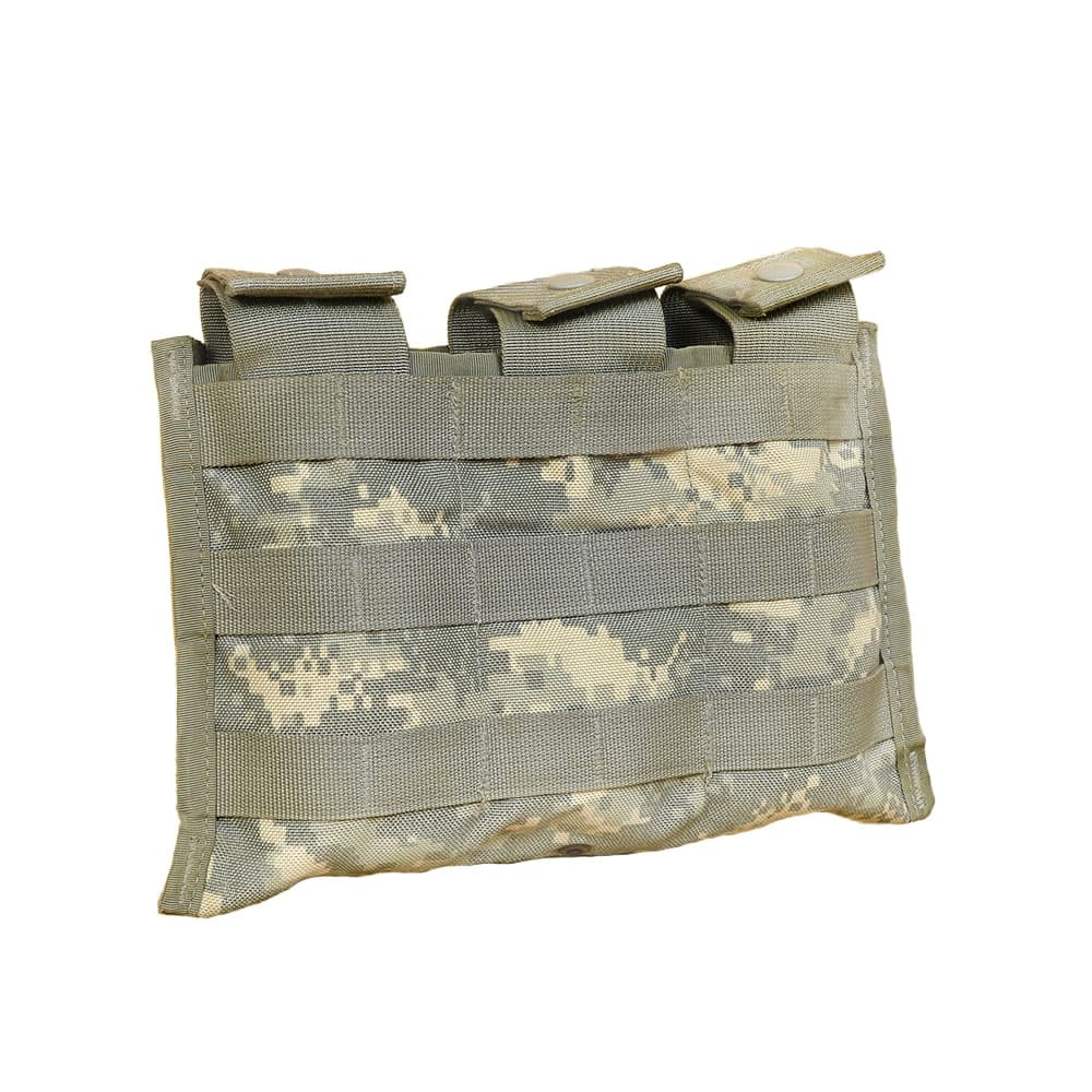 米軍放出品 ライフルマガジンポーチ MOLLE II M4/AR15 3本収納 ACU/UCP迷彩  プレートキャリア用 プレキャリ 付属品 オプション 付帯品 交換部品 スペアパーツ ライフルマガジンケース ライフルマグポーチ ライフルマグケース 米軍サープラス 米軍実物