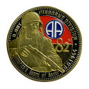 チャレンジコイン D-DAY 第82空挺師団 記念メダル Challenge Coin 記念コイン D-デイ ノルマンディー上陸作戦 JUNO GOLD OMAHA UTAH 彫刻 円形 透明ケース付き ミリタリーメダル ミリタリーコイン