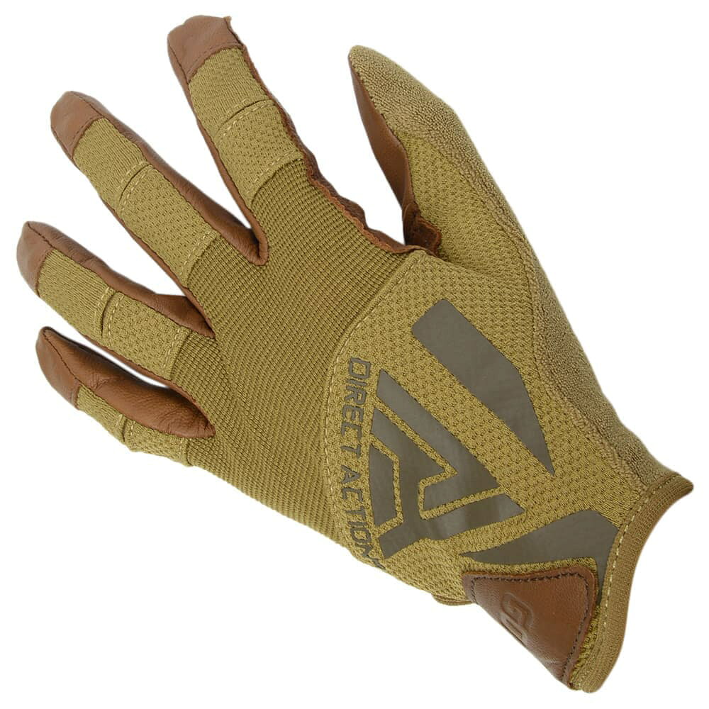 ミリタリーショップ レプマートのDIRECT ACTION タクティカルグローブ Hard Gloves ゴートレザー GL-HARD-GLT [ コヨーテブラウン / Mサイズ ] ダイレクトアクション 山羊革 ハードグローブ 本革 シューティンググローブ 軍用手袋 ミリタリーグローブ サバゲーグローブ LE装備 軍用グローブ コンバット｜アングル2