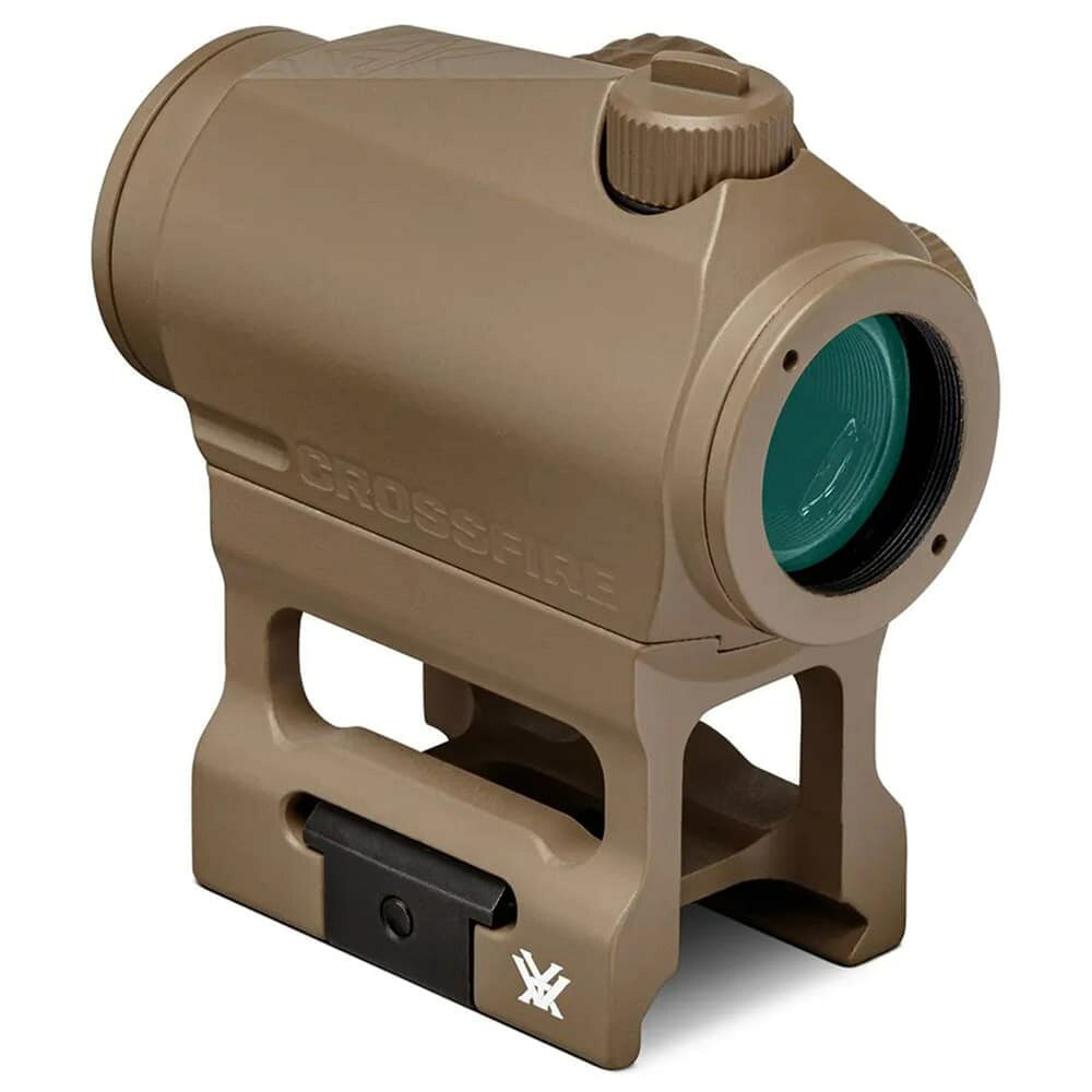ミリタリーショップ レプマートのVORTEX OPTICS ドットサイト CF-RD2 クロスファイア 2MOA レッドレティクル [ フラットダークアース ] ダットサイト 光学照準器 オプティカルサイト チューブドット ボルテックスオプティクス REDレティクル CR2032電池 ドットスコープ レッドサイト レッドドットスコープ｜アングル2
