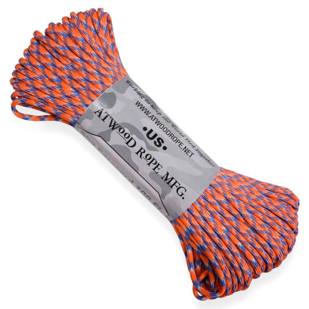 ATWOOD ROPE 550パラコード タイプ3 ブロンコ [ 30m ] アトウッドロープ ARM 商用 Bronco ロープ パラシュートコード 綱 靴紐 靴ひも シューレース 防災 550コード ナイロンコード 紐 ひも