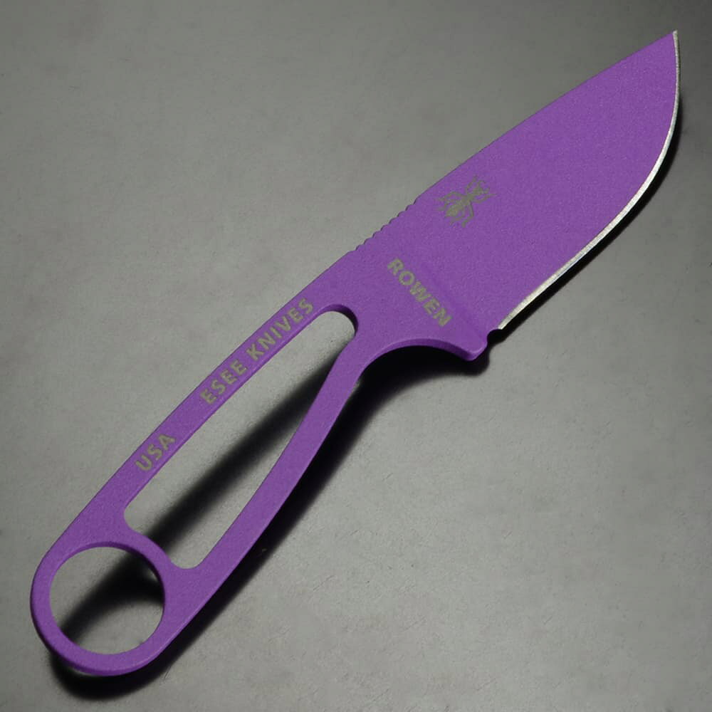 ミリタリーショップ レプマートのESEE ネックナイフ IZULA ベルトクリップ付きシース [ パープル ] Knives イズラ Purple アウトドアナイフ 刃物 キャンプナイフ 渓流ナイフ 狩猟ナイフ スケルトンナイフ ネックレスナイフ ペンダントナイフ ストラップナイフ ネックシースナイフ ネック用ナイフ｜アングル2