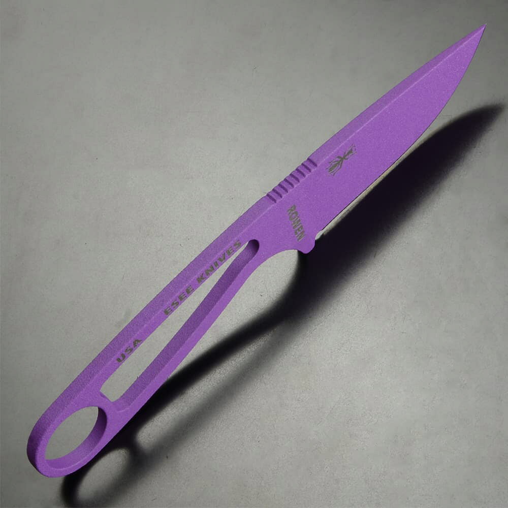 ミリタリーショップ レプマートのESEE ネックナイフ IZULA ベルトクリップ付きシース [ パープル ] Knives イズラ Purple アウトドアナイフ 刃物 キャンプナイフ 渓流ナイフ 狩猟ナイフ スケルトンナイフ ネックレスナイフ ペンダントナイフ ストラップナイフ ネックシースナイフ ネック用ナイフ｜アングル3
