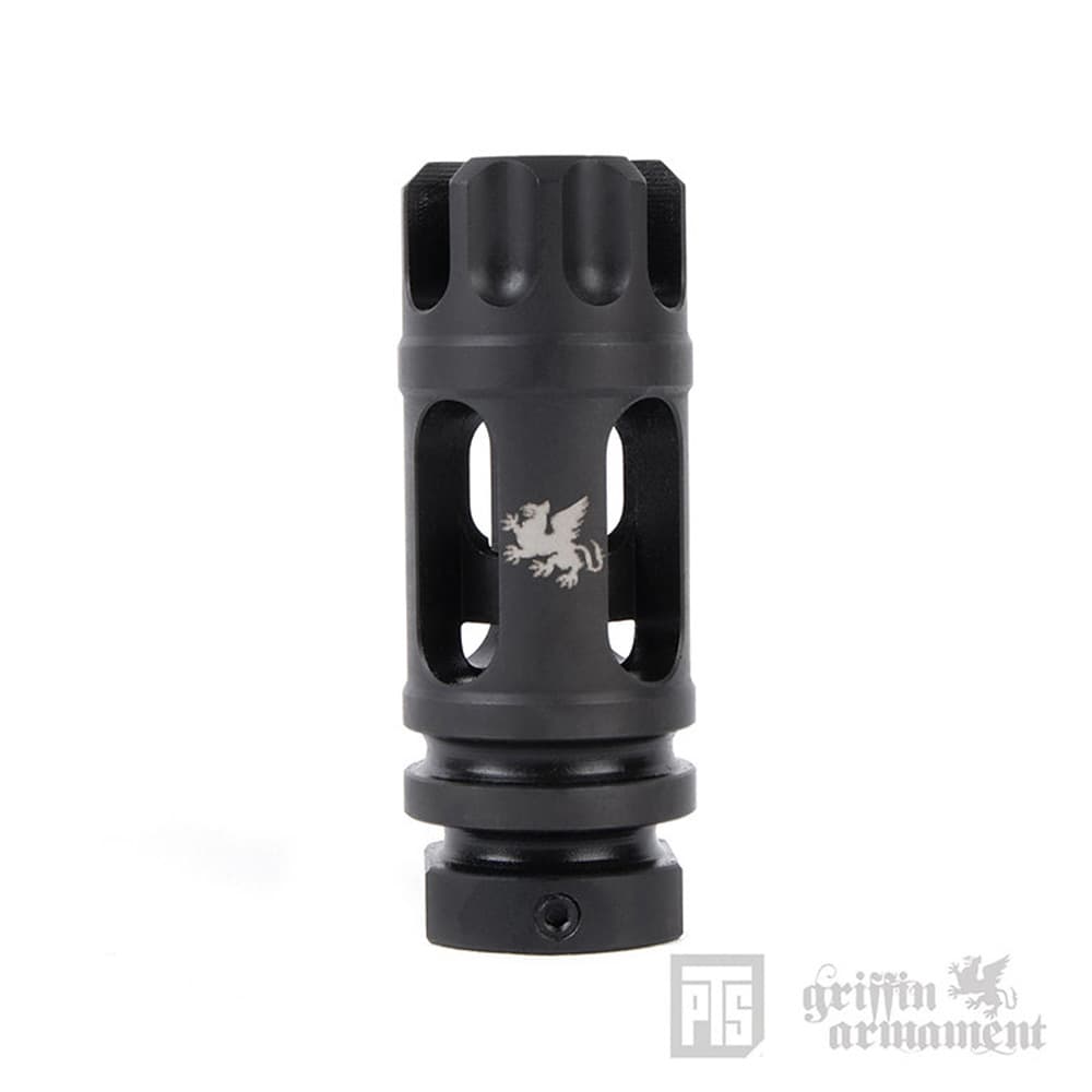 PTS フラッシュハイダー M4SD 14mm逆ネジ 公式ライセンス品 GA034490307 ピーティーエス Griffin Armament ライセンス生産 グリフィンアーマメント マズルブレーキ コンペンセイター エアガンパーツ カスタムパーツ フラッシュサプレッサー フラッシュエリミネーター